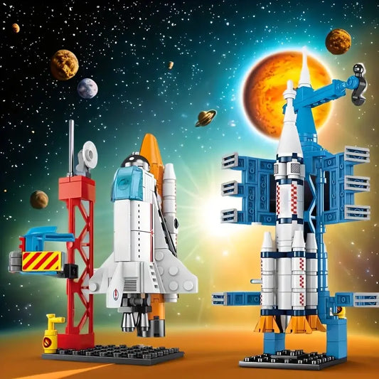 DIY 8 in 1 Spacecraft Building Blocks for Kids